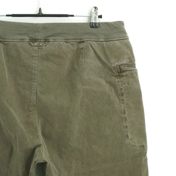 James Perse Womens Pants Casual Straight Leg Pull On Green Cotton Size 3 - Picture 6 of 7